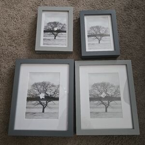 7 Grey & Dark Grey Frames Photo Collage - 4x6 - 5x7 - 8x10